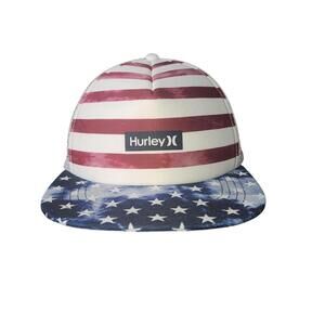 Hurley Men's Stars & Stripes Trucker Snapback Hat - Used